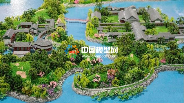大型皇家園林沙盤模型重現圓明園昔日輝煌
