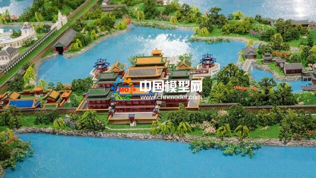 大型皇家園林沙盤模型重現圓明園昔日輝煌