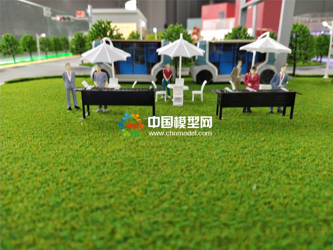 AI智慧園區沙盤模型