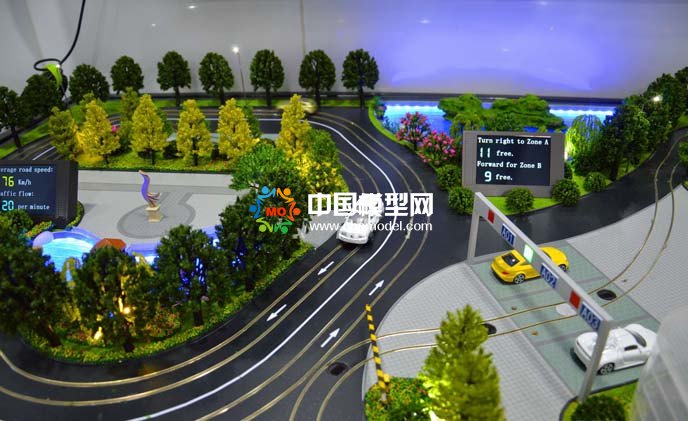 智慧停車沙盤模型