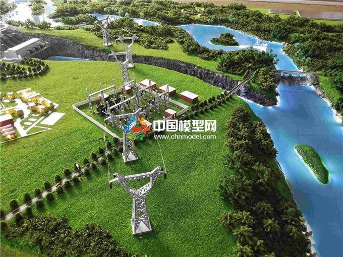 小型水電站沙盤模型