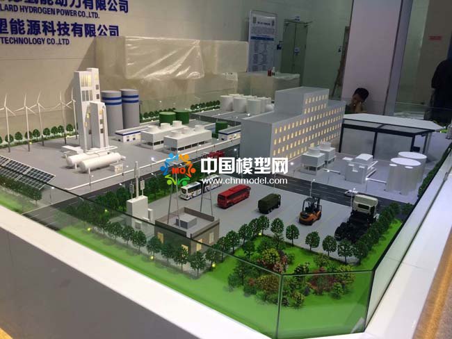氫能源應用場景沙盤模型，氫燃料電池沙盤模型