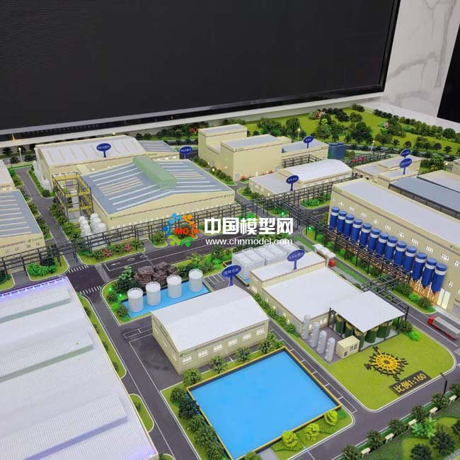 固體廢物處置利用，電解銅項目沙盤模型