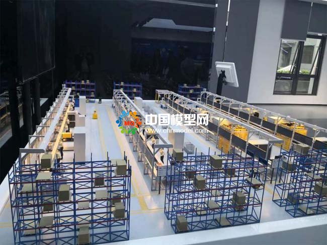 快遞物流自動化分揀中心沙盤模型