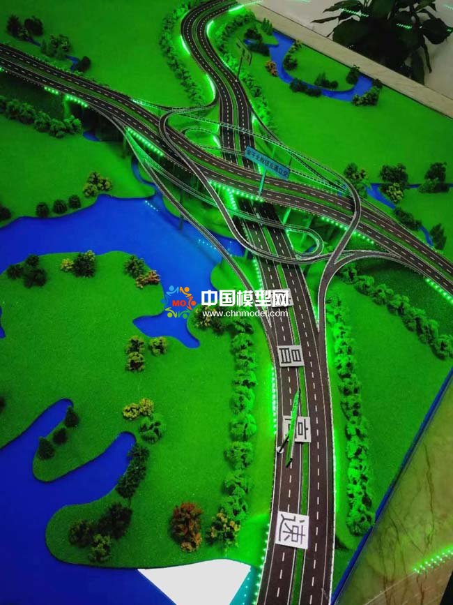 高速公路交通建設(shè)沙盤模型