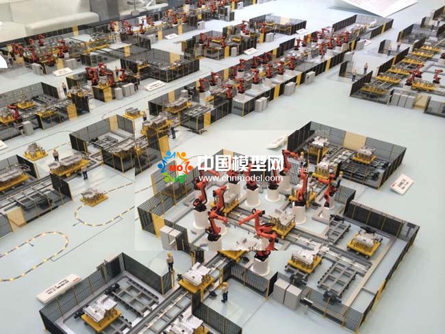 工業(yè)機器人汽車生產(chǎn)線沙盤模型