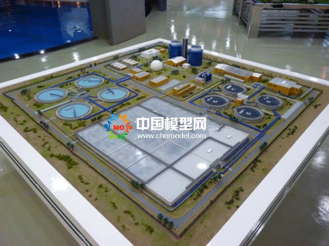 工業污水處理廠沙盤模型