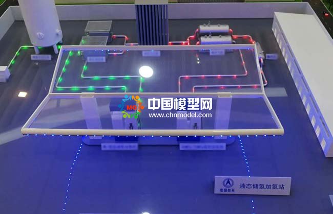 液態儲氫加氫站沙盤模型