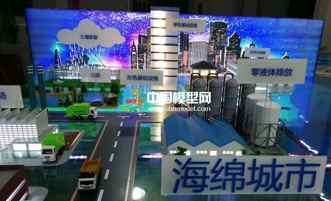 城市環境治理數字孿生沙盤模型