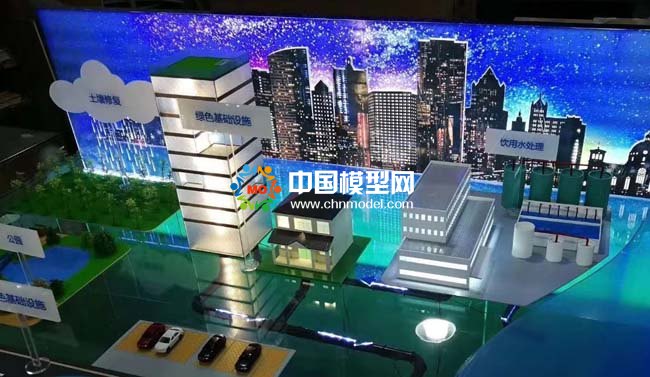 城市環境治理數字孿生沙盤模型