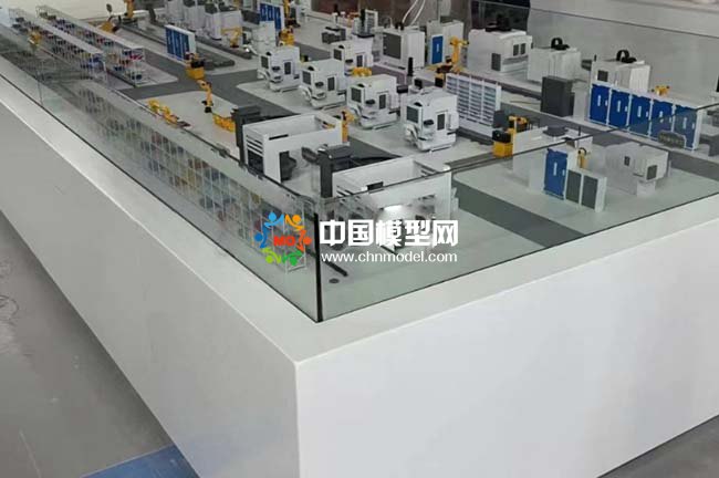 工業(yè)機器人自動化車間生產(chǎn)線沙盤模型