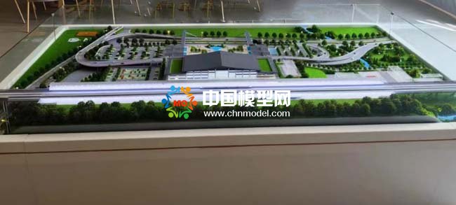 杭溫高鐵楠溪江站站房沙盤模型