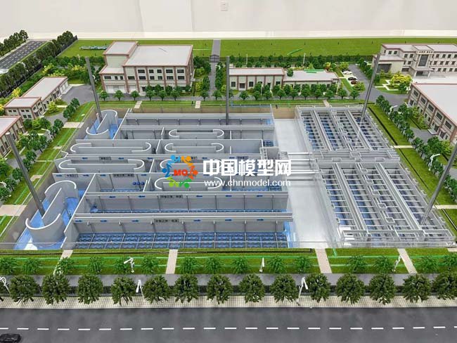 高碑店污水處理廠沙盤模型