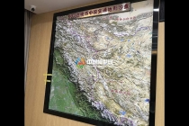 中印邊境西中段交通地形沙盤模型